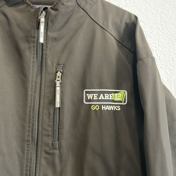 DHG Dutch Harbor Gear Men's Black Softshell Full Zip Jacket Size 3XL - Picture 2 of 8